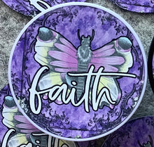 Load image into Gallery viewer, Phone Grip- Purple Moth Faith