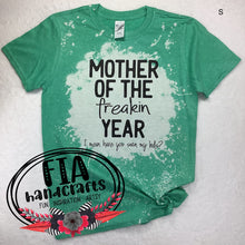 Load image into Gallery viewer, RTS Bleached Tee Mother of the Year Small