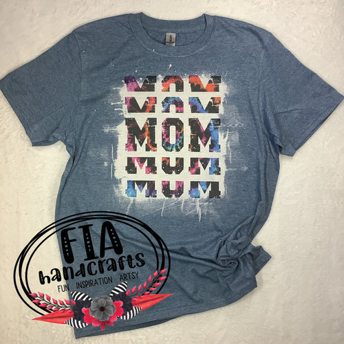 RTS Bleached Tee MOM Sublimation  Medium