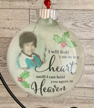 Load image into Gallery viewer, CUSTOM MEMORIAL ORNAMENT WITH STAND