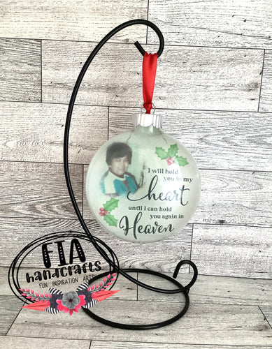 CUSTOM MEMORIAL ORNAMENT WITH STAND